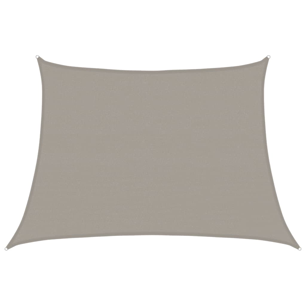 vidaXL Slnečná plachta 160 g/m², lichobežníková, svetlosivá 4/5x3 m, HDPE