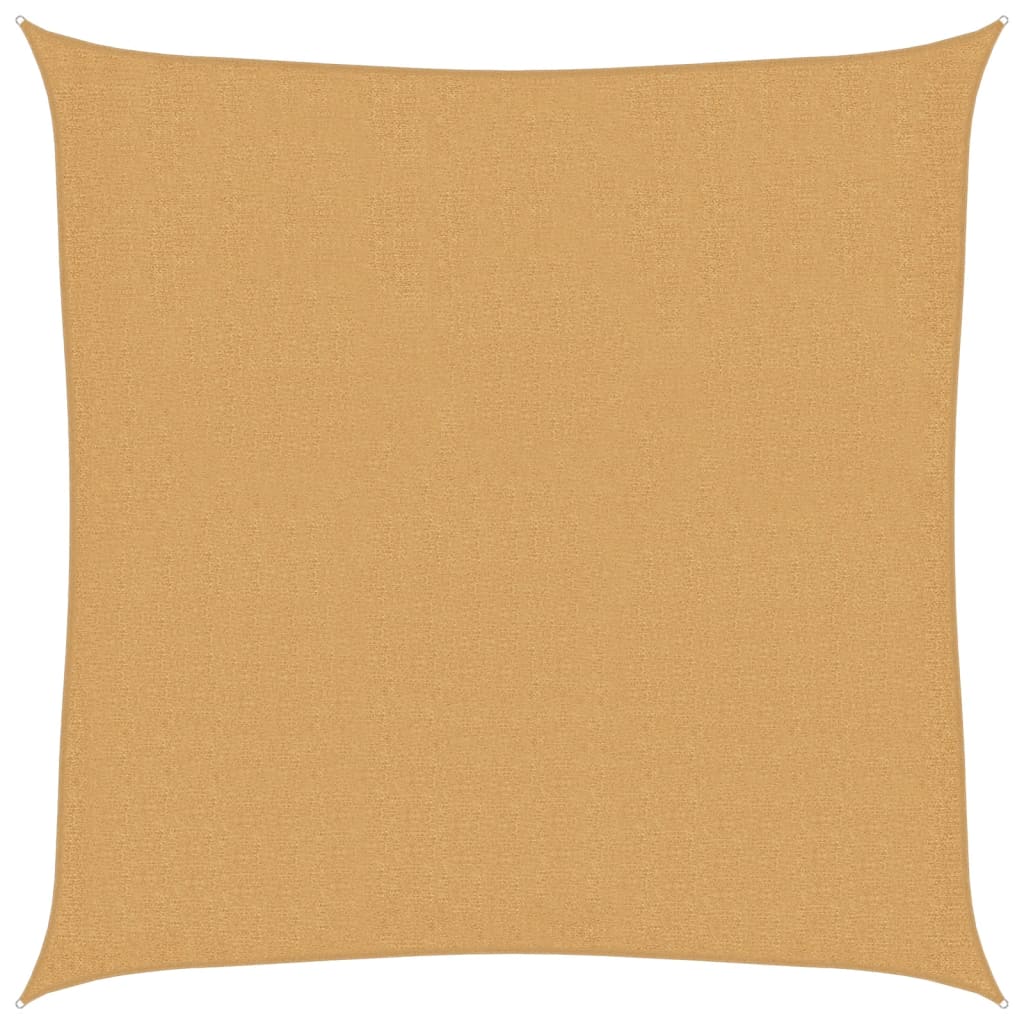 vidaXL Plachta proti slunci 160 g/m² čtverec písková 2,5 x 2,5 m HDPE