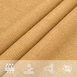 Plachta proti slunci 160 g/m² čtverec písková 2,5 x 2,5 m HDPE - obrázek 8