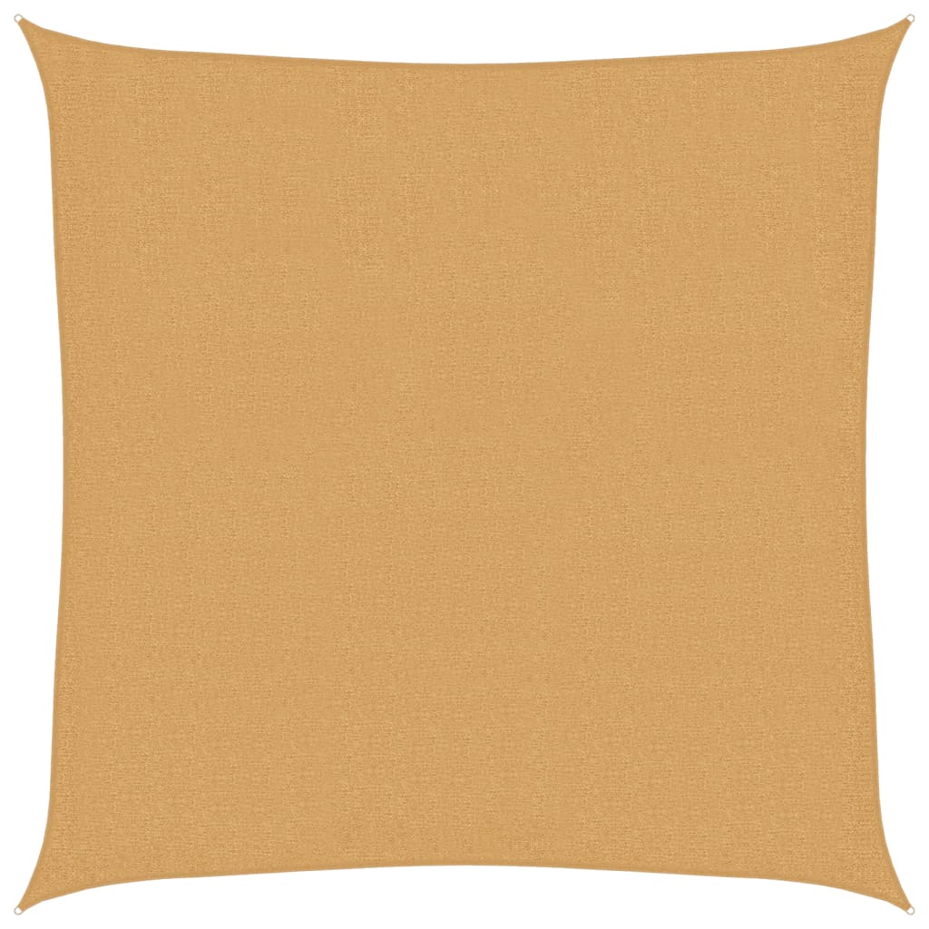 vidaXL Tieniaca plachta 160 g/m² štvorcová piesková 3x3 m HDPE