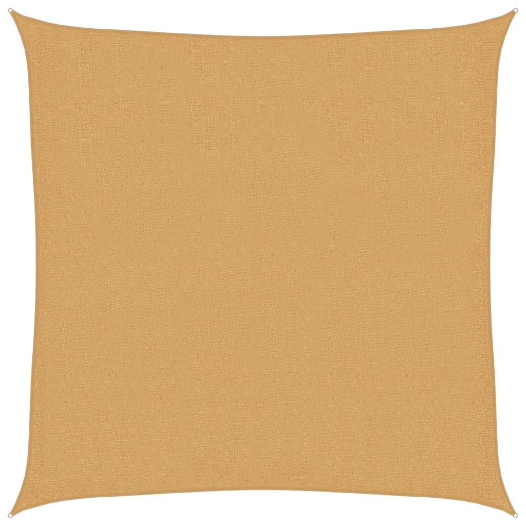 vidaXL Tieniaca plachta 160 g/m² štvorcová piesková 3,6x3,6 m HDPE