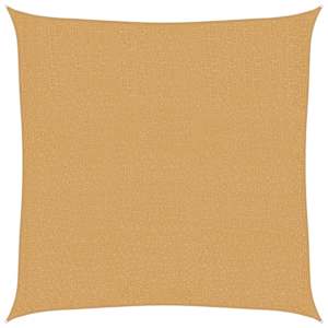 Plachta proti slunci 160 g/m² čtverec písková 3,6 x 3,6 m HDPE - obrázek 2