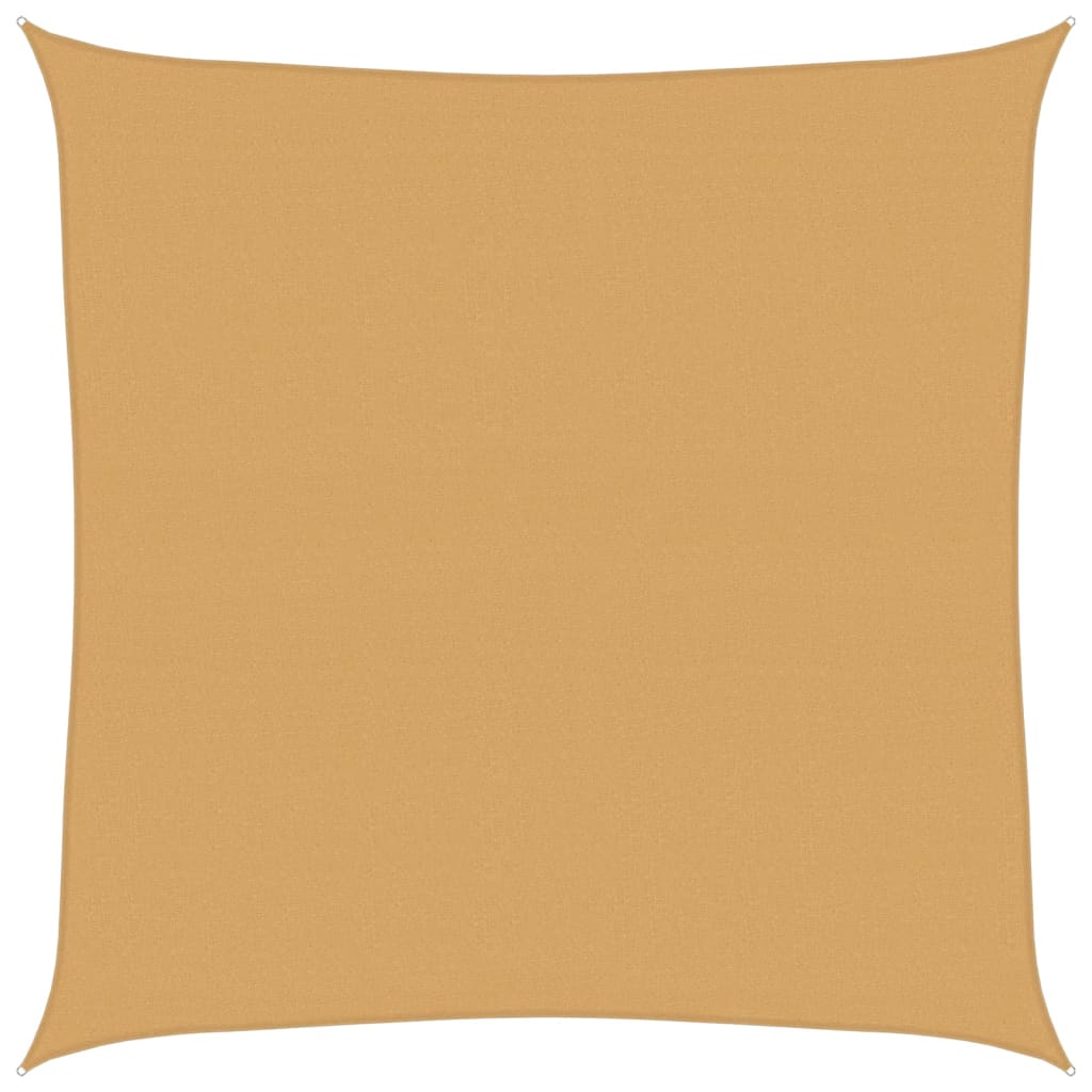 vidaXL Plachta proti slunci 160 g/m² čtverec písková 4,5 x 4,5 m HDPE
