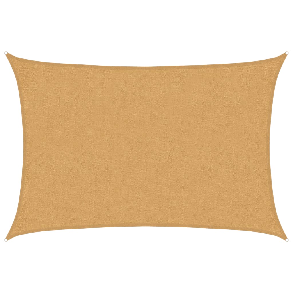 vidaXL Tieniaca plachta 160 g/m² obdĺžniková piesková 2x3 m HDPE