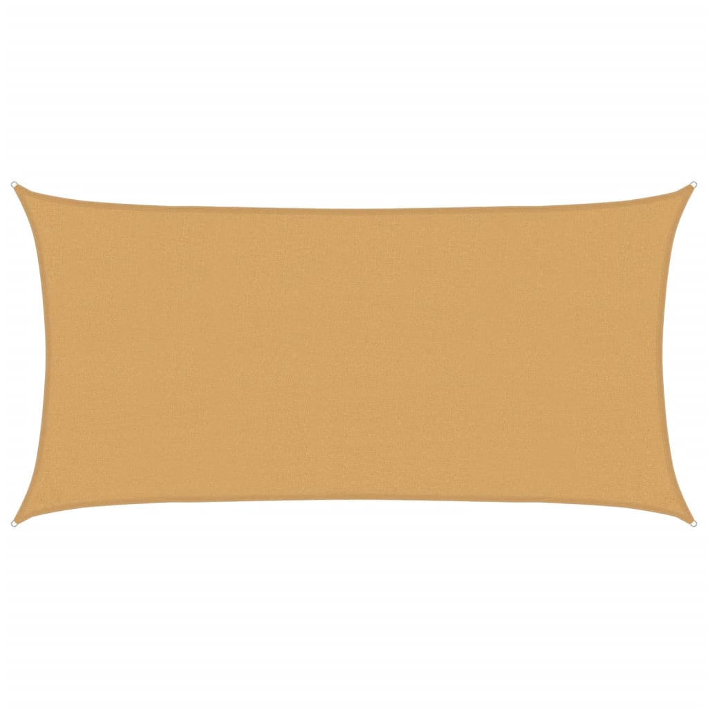 vidaXL Tieniaca plachta 160 g/m² obdĺžniková piesková 2x4 m HDPE