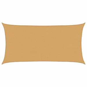 Plachta proti slunci 160 g/m² obdélník písková 2 x 4 m HDPE - obrázek 2