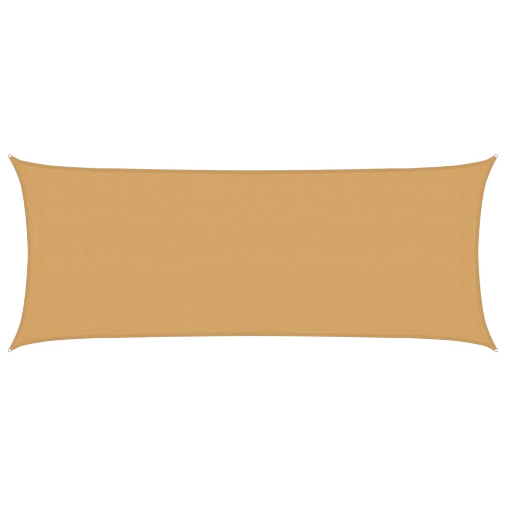 vidaXL Plachta proti slunci 160 g/mÂ˛ obdĂ©lnĂ­k pĂ­skovĂˇ 2 x 4,5 m HDPE
