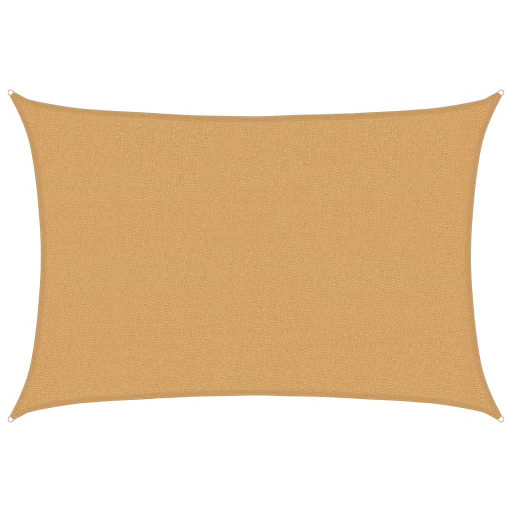 vidaXL Tieniaca plachta 160 g/m² obdĺžnik piesková 2,5x3,5 m HDPE