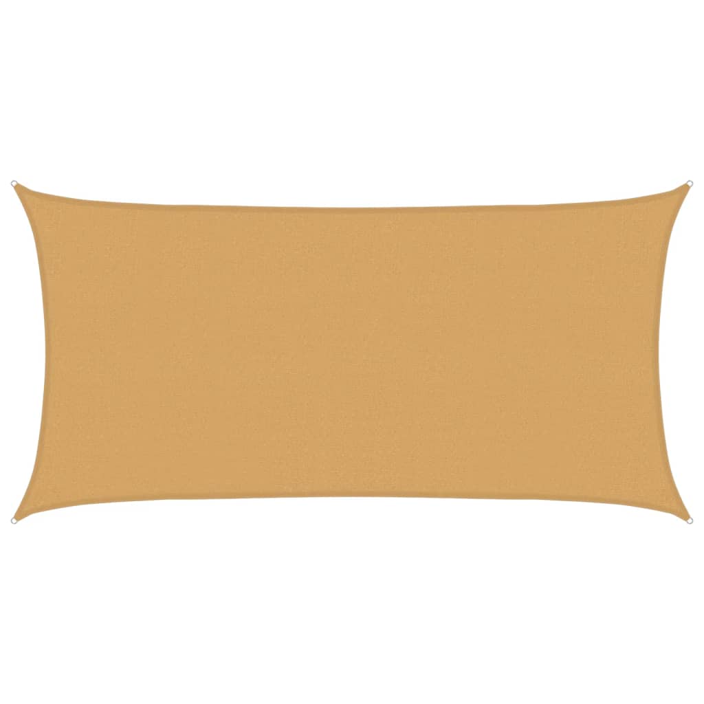 vidaXL Tieniaca plachta 160 g/m² obdĺžniková piesková 2,5x5 m HDPE
