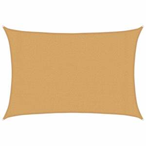Plachta proti slunci 160 g/m² obdélník písková 3 x 4 m HDPE - obrázek 2