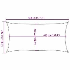 Plachta proti slunci 160 g/m² obdélník písková 3 x 4,5 m HDPE - obrázek 10
