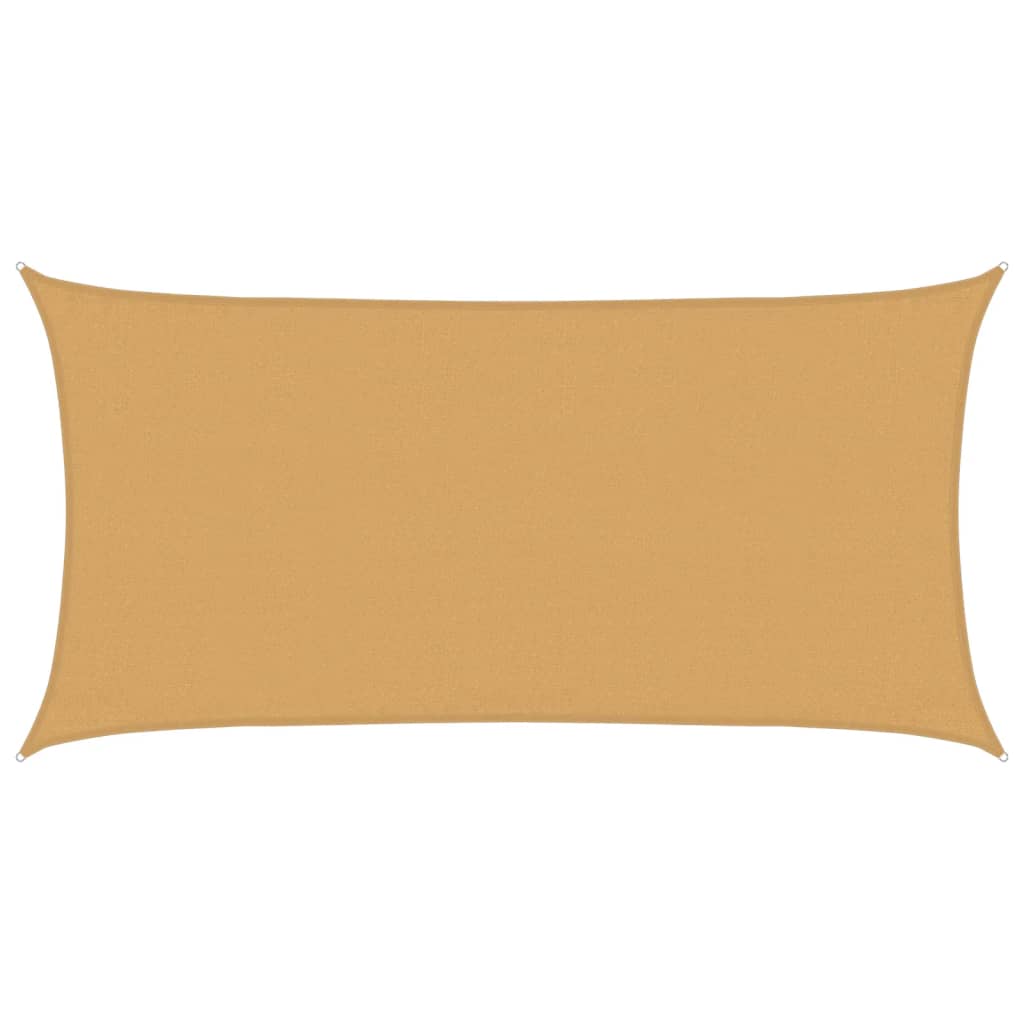 vidaXL Tieniaca plachta 160 g/m² obdĺžniková piesková 3x6 m HDPE