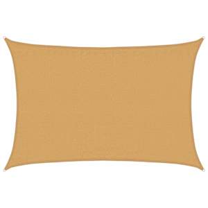 Plachta proti slunci 160 g/m² obdélník písková 3,5 x 4,5 m HDPE - obrázek 2