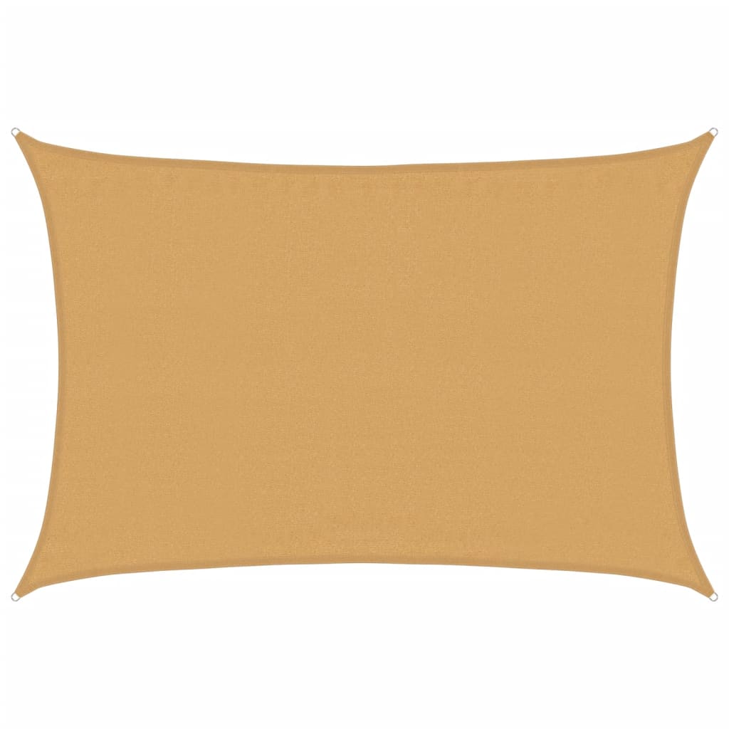 vidaXL Tieniaca plachta 160 g/m² obdĺžniková piesková 3,5x5 m HDPE