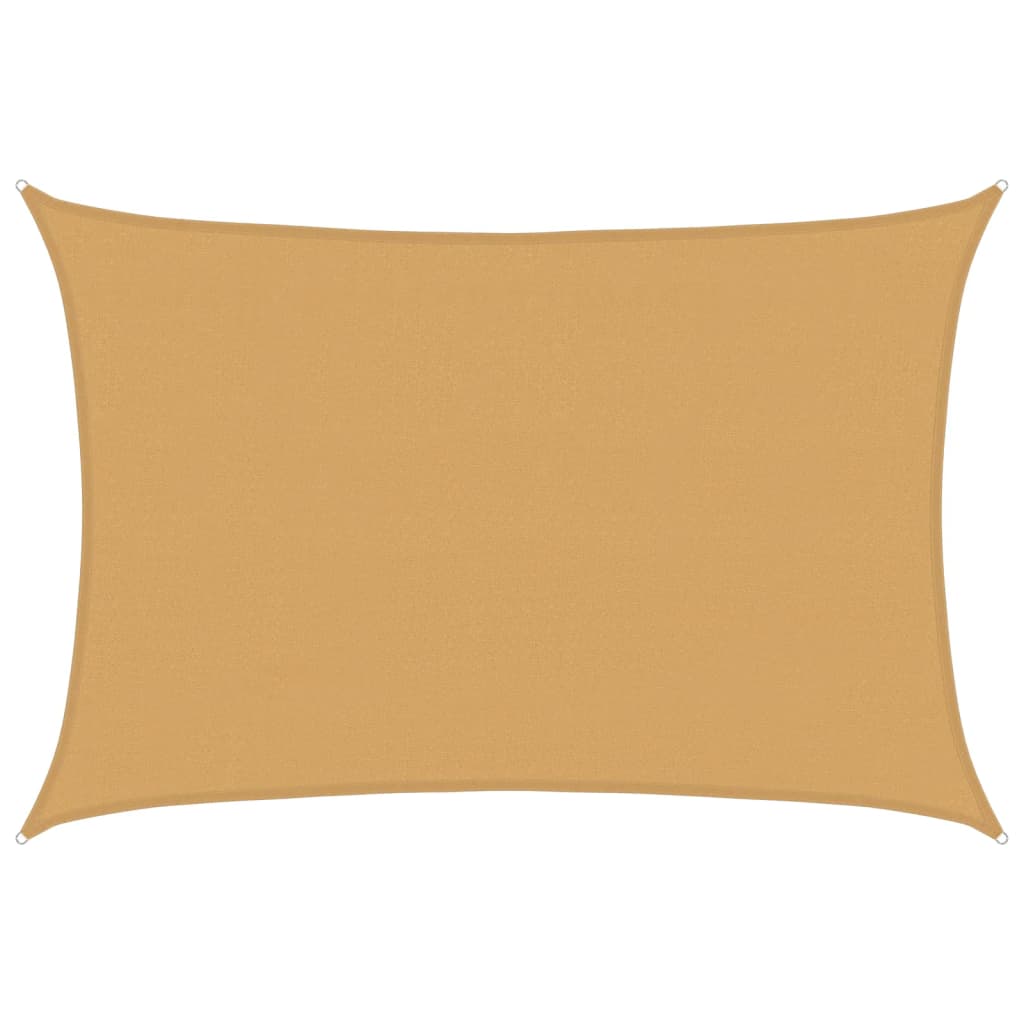 vidaXL Tieniaca plachta 160 g/m² obdĺžniková piesková 4x6 m HDPE