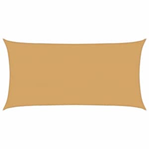 Plachta proti slunci 160 g/m² obdélník písková 4 x 7 m HDPE - obrázek 2