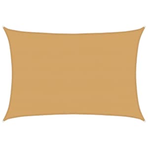 Plachta proti slunci 160 g/m² obdélník písková 5 x 6 m HDPE - obrázek 2