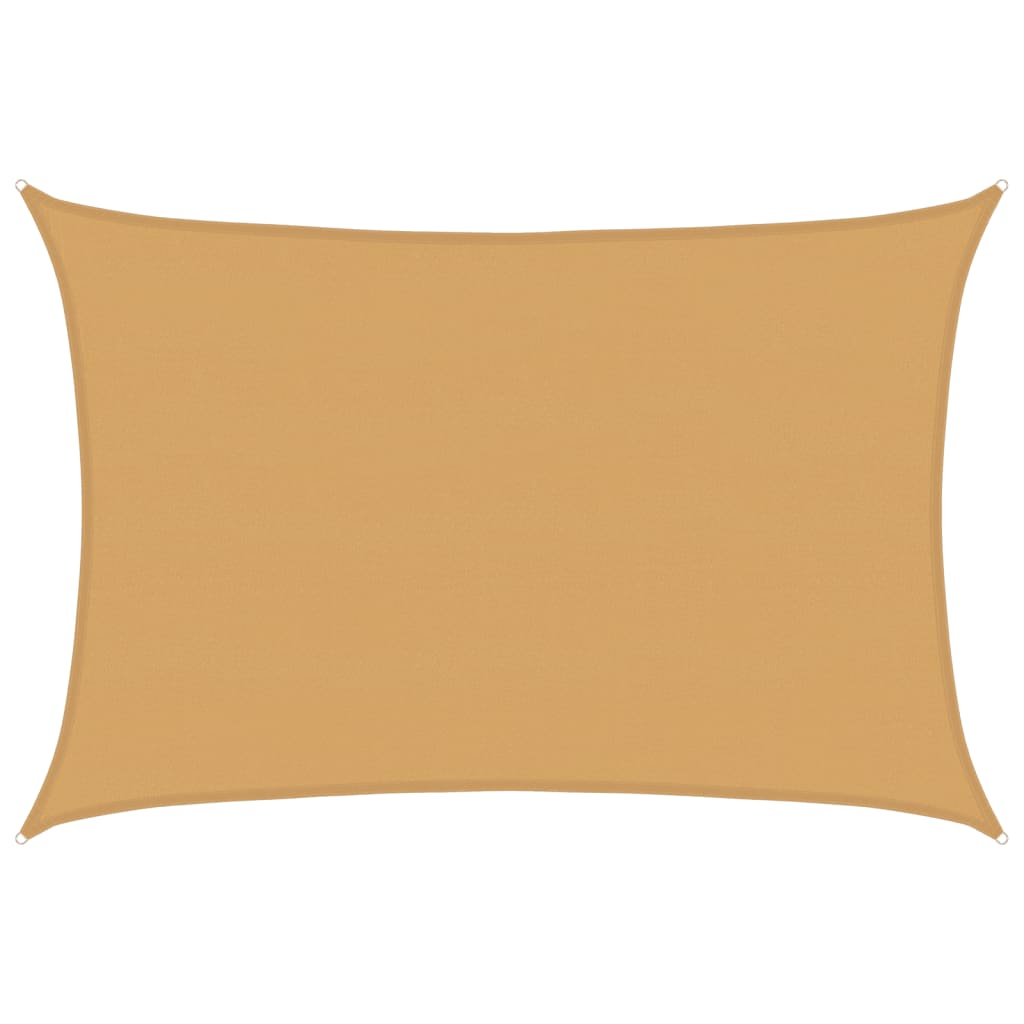 vidaXL Tieniaca plachta 160 g/m² obdĺžniková piesková 5x7 m HDPE