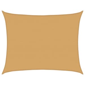 Plachta proti slunci 160 g/m² obdélník písková 6 x 8 m HDPE - obrázek 2