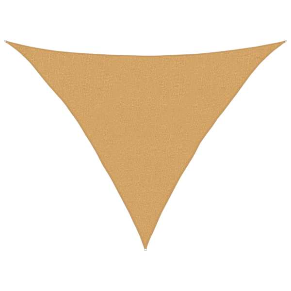 vidaXL p&auml;ikesepuri 160 g/m&sup2; kolmnurkne liivakarva 2,5 x 2,5 x 3,5 m HDPE