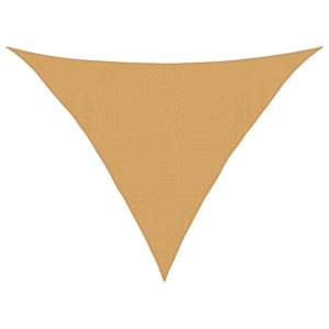 Stínicí plachta 160 g/m² trojúhelník písková 4 x 4 x 5,8 m HDPE - obrázek 2