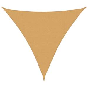 Stínicí plachta 160 g/m² trojúhelník písková 4,5x4,5x4,5 m HDPE - obrázek 2