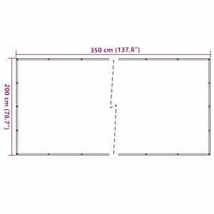 Síť na přívěsný vozík zelená 2 x 3,5 m HDPE - obrázek 7