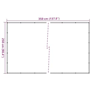 Síť na přívěsný vozík zelená 2,5 x 3,5 m HDPE - obrázek 7