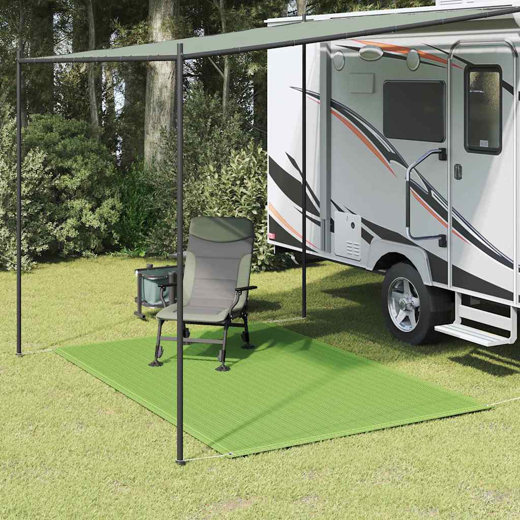 vidaXL Covor pentru cort, verde deschis, 200x300 cm, HDPE