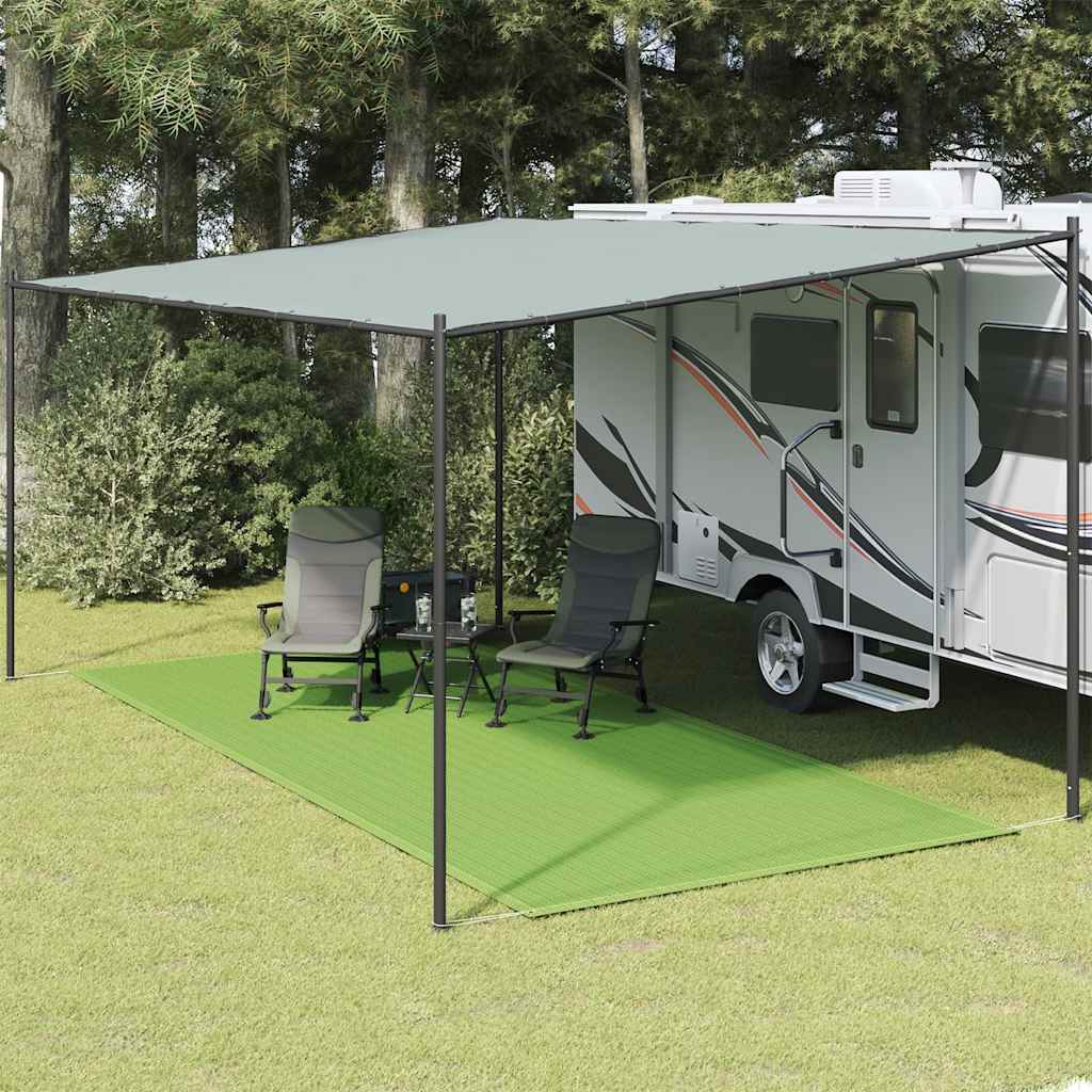 vidaXL Covor pentru cort, verde deschis, 250x550 cm, HDPE