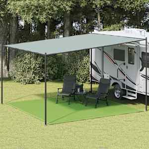 Koberec do stanu světle zelený 400 x 400 cm HDPE - obrázek 1