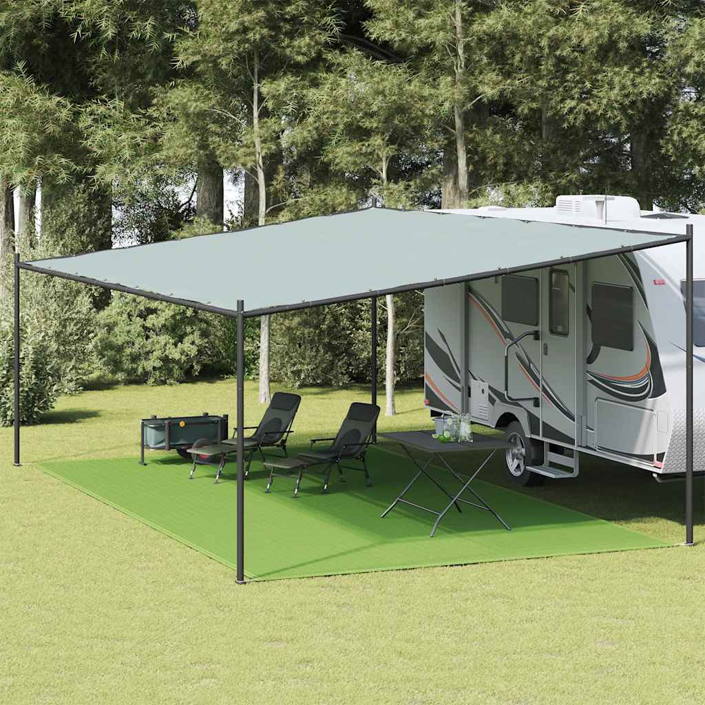 vidaXL Zeltteppich Hellgrün 400x600 cm HDPE