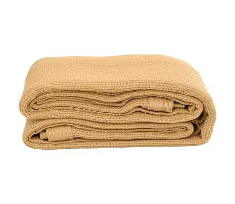 vidaXL Covor pentru cort, nisipiu, 250x250 cm, HDPE