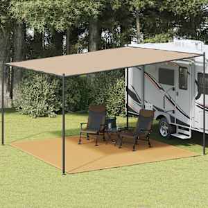 Preproga za šotor peščena 400x400 cm HDPE