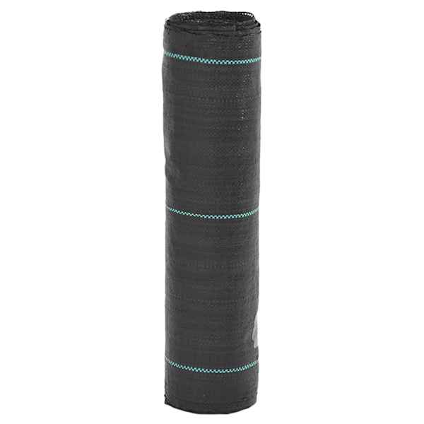 vidaXL umbrohumatt, must, 0,5x10 m, PP