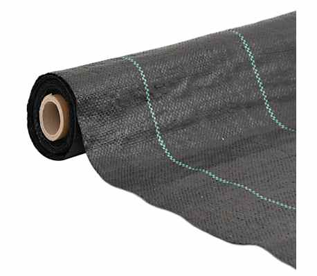 vidaXL Weed Membrane Black 1x5 m PP