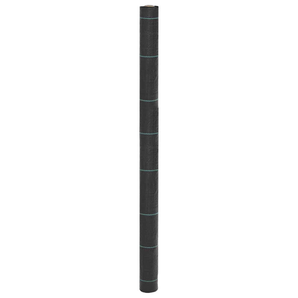 vidaXL Membrană antiburuieni, negru, 1,5x25 m, PP
