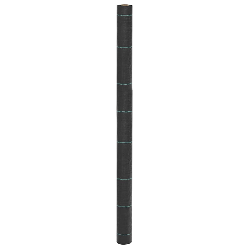 vidaXL Membrană antiburuieni, negru, 1,5x50 m, PP