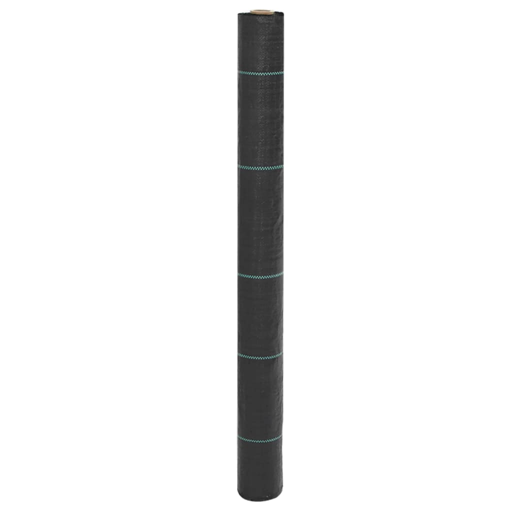 vidaXL Mulčovací textilie černá 1 x 10 m PP