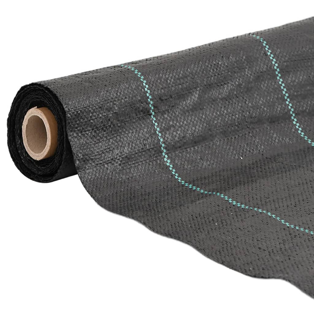 vidaXL Worteldoek 1x50 m polypropeen zwart afbeelding