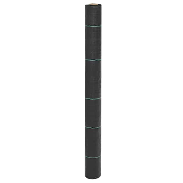 vidaXL umbrohumatt, must, 1 x 100 m, PP