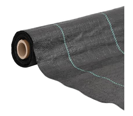 vidaXL Opna protiv korova crni 4 x 25 m PP