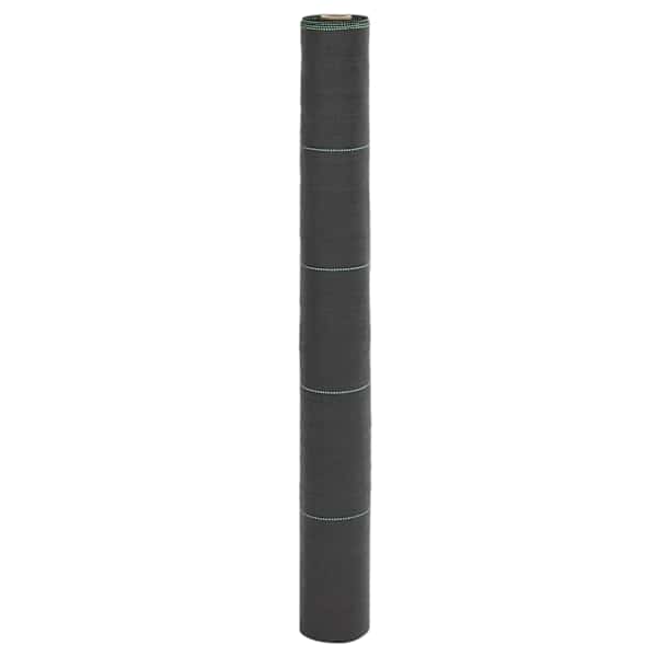 vidaXL umbrohumatt, must, 1 x 100 m, PP