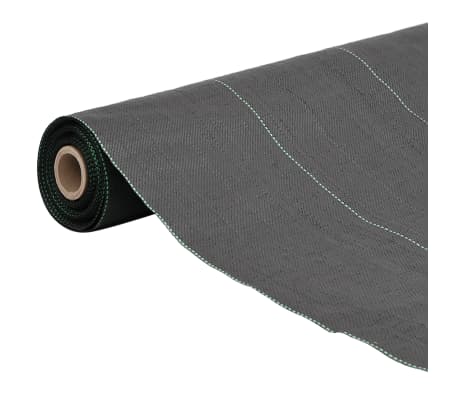 vidaXL Weed Membrane Black 1.5x10 m PP
