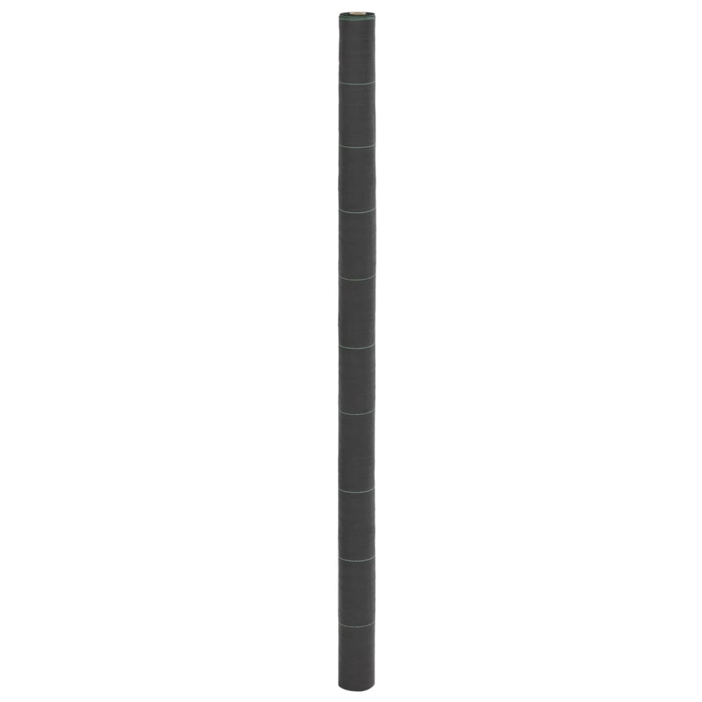 vidaXL Membrană antiburuieni, negru, 2x10 m, PP