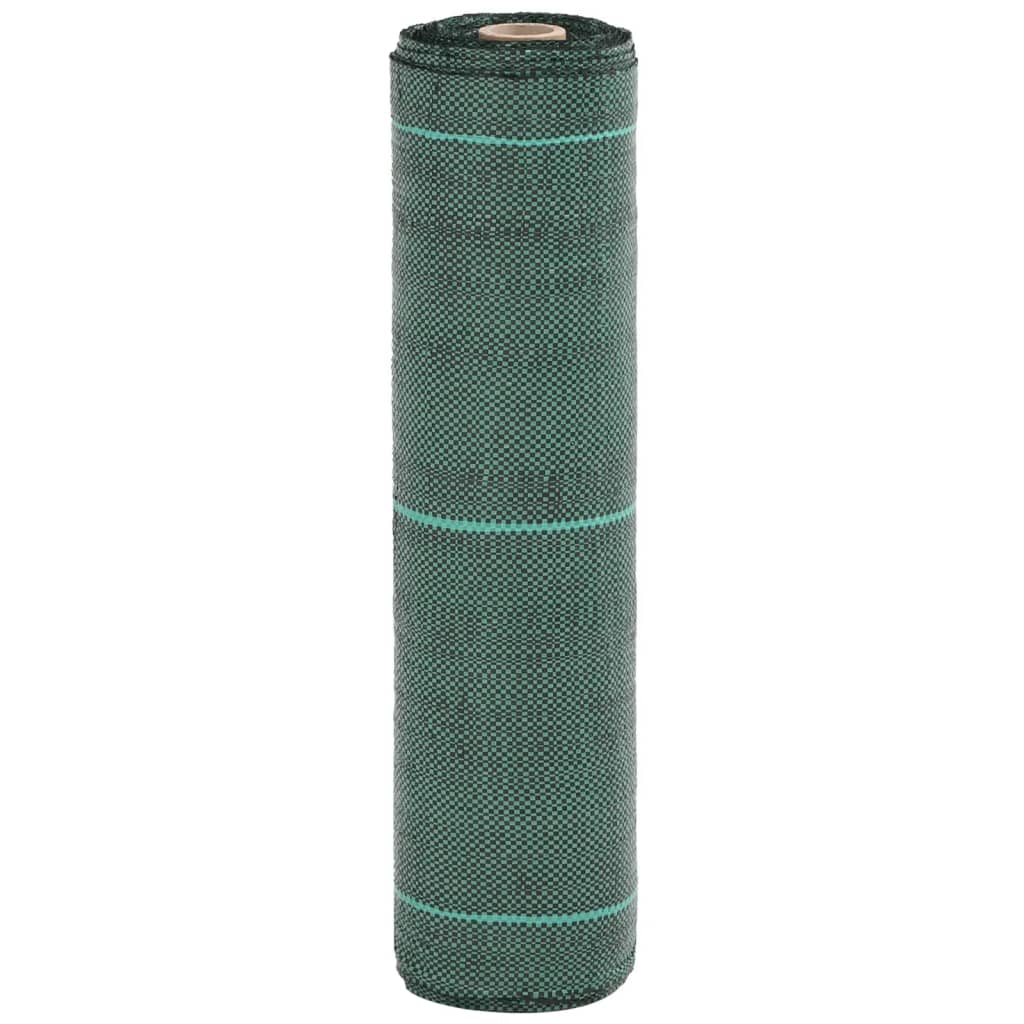 vidaXL Membrană antiburuieni, verde, 0,5x5 m, PP