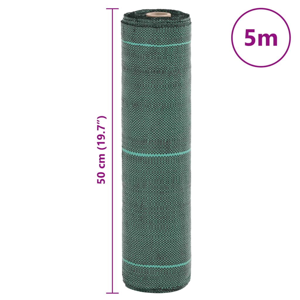 Zöld PP talajtakaró membrán 0,5x5 m 