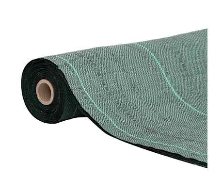 vidaXL Membrană antiburuieni, verde, 1x5 m, PP