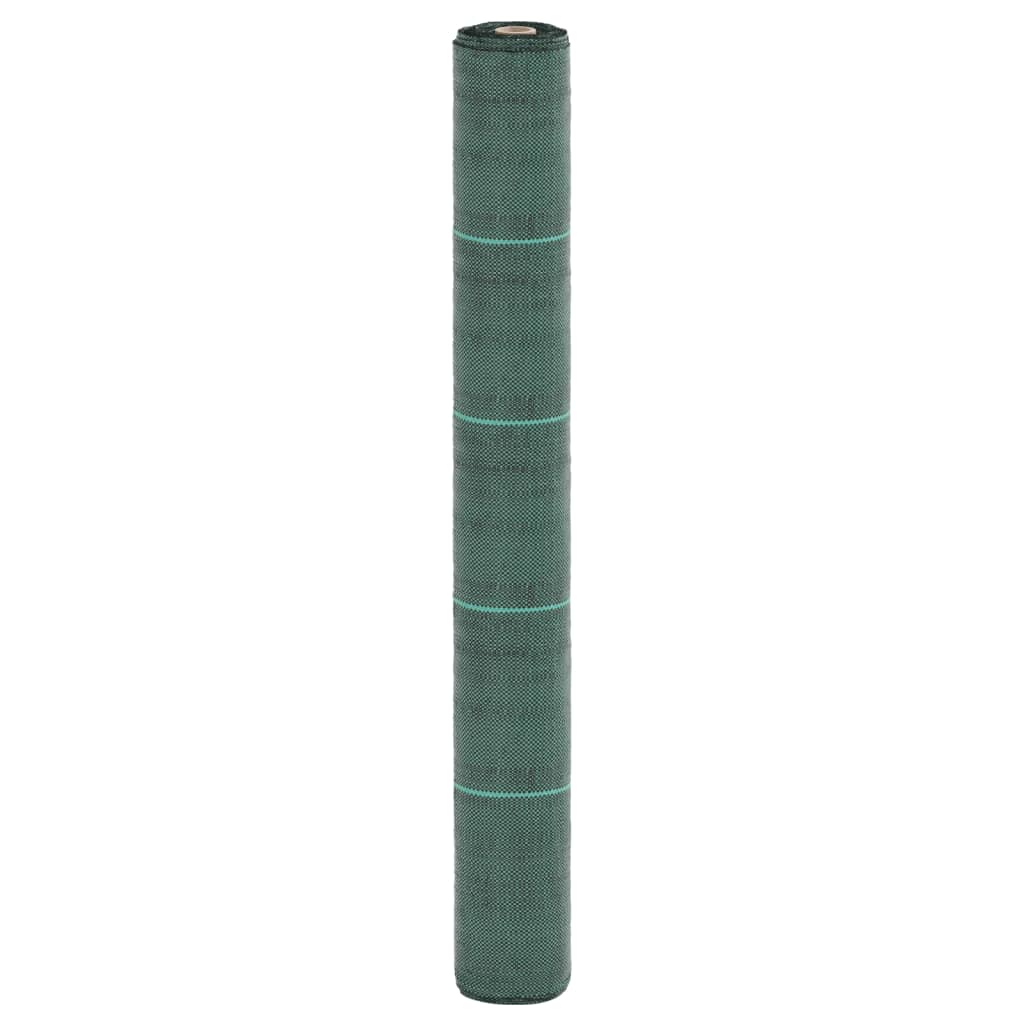 vidaXL Membrană antiburuieni, verde, 1x10 m, PP
