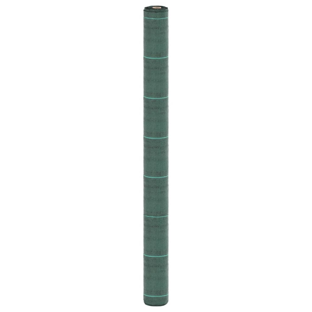 vidaXL Membrană antiburuieni, verde, 1,5x25 m, PP